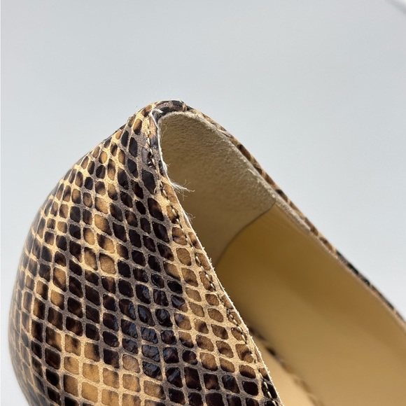 Jimmy Choo Women's Peep Toe Heels - snakeskin size 37.5 - Picture 11 of 12
